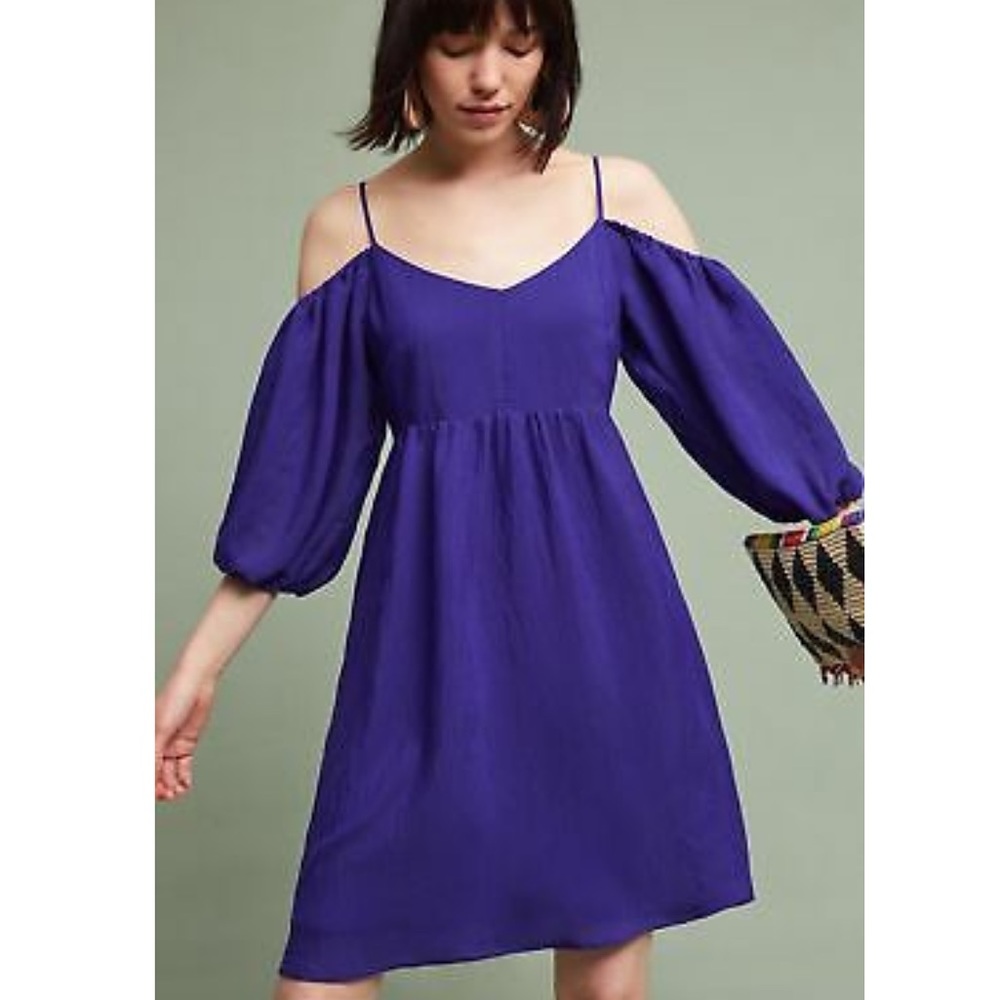 Anthropologie blue/purple dress